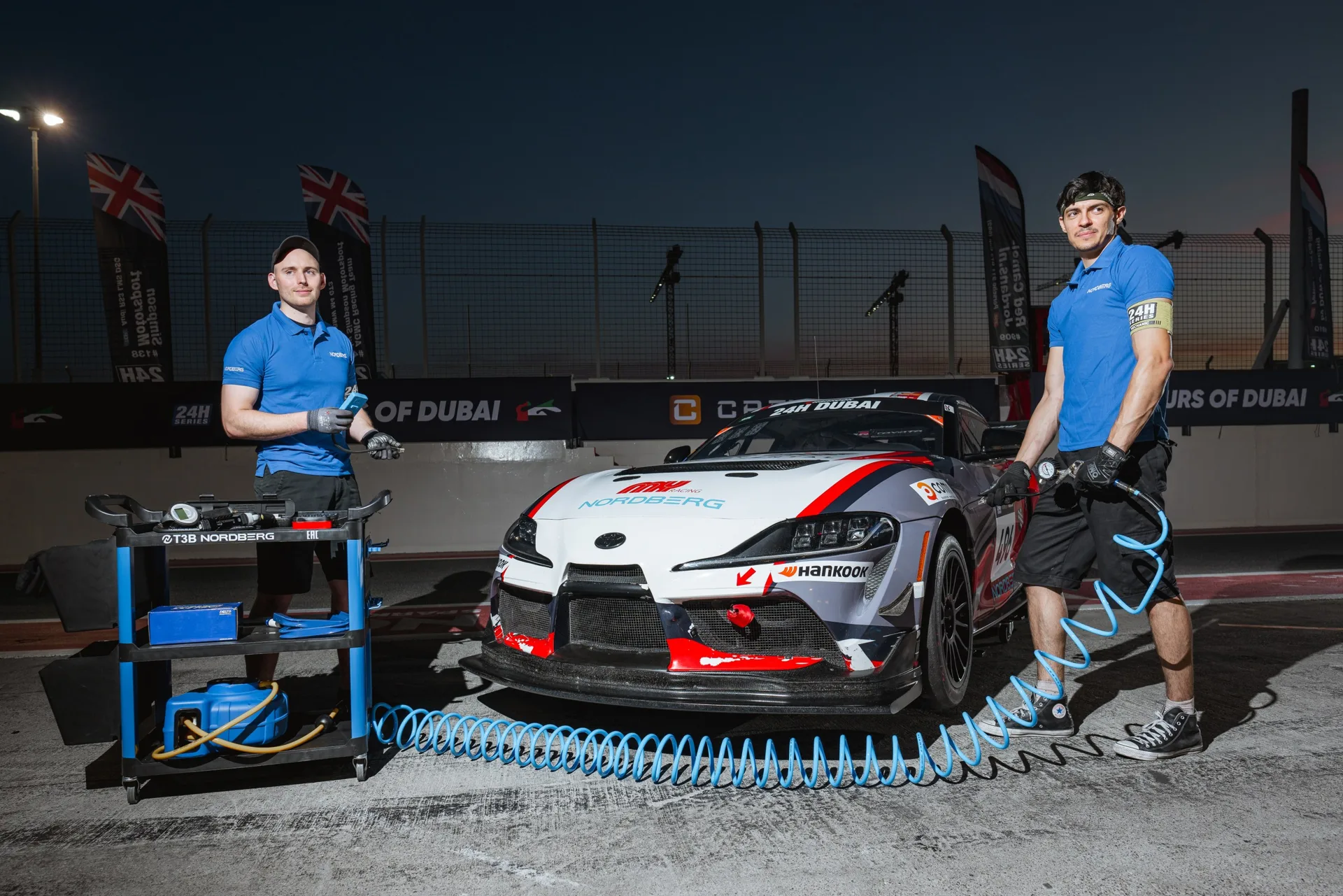 Continental Racing's Toyota GR Supra GT4 at the 24H Dubai